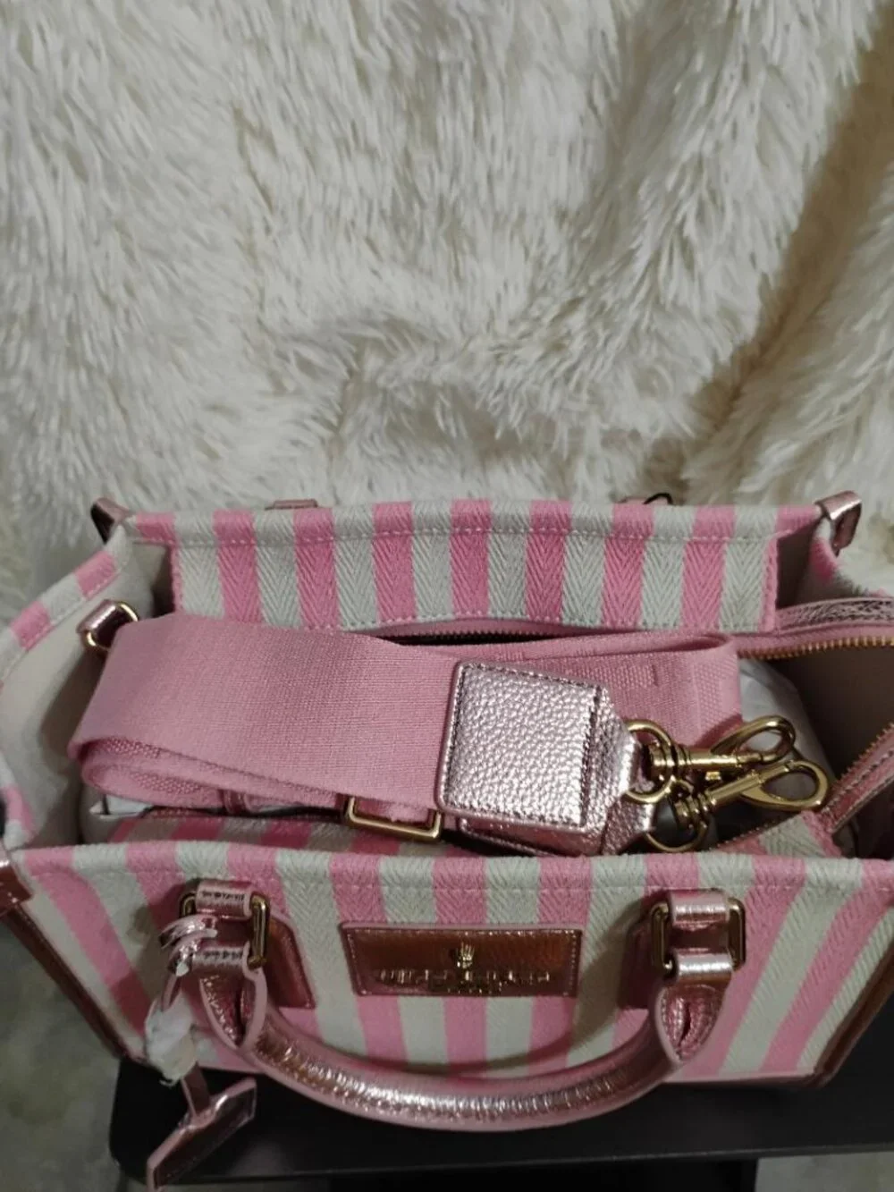 Kurt Geiger London Small Chiswick Shopper Pink Combo NWT - Picture 10 of 15